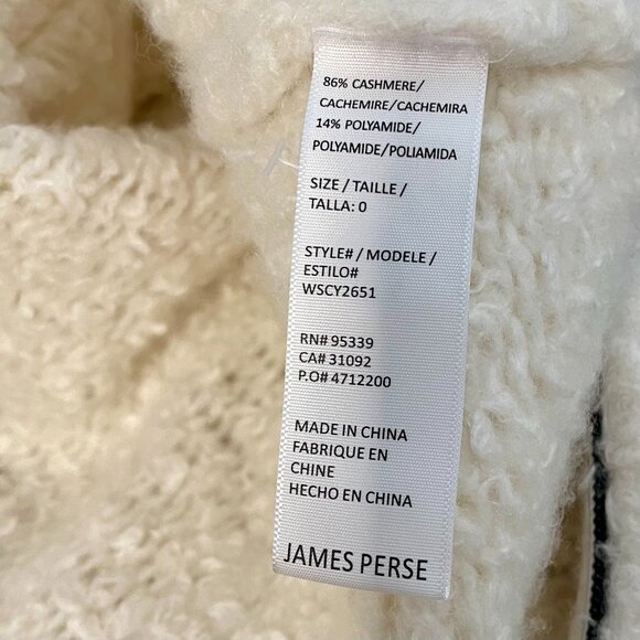 James Perse Cloud knit Cashmere Zip Up Sweater - Picture 6 of 8